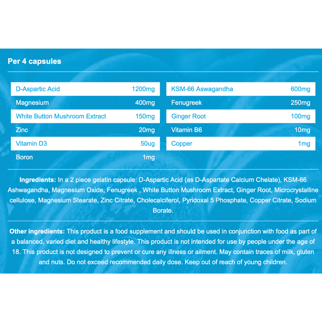 Adapt Nutrition Testo+ Capsules 120 Capsules