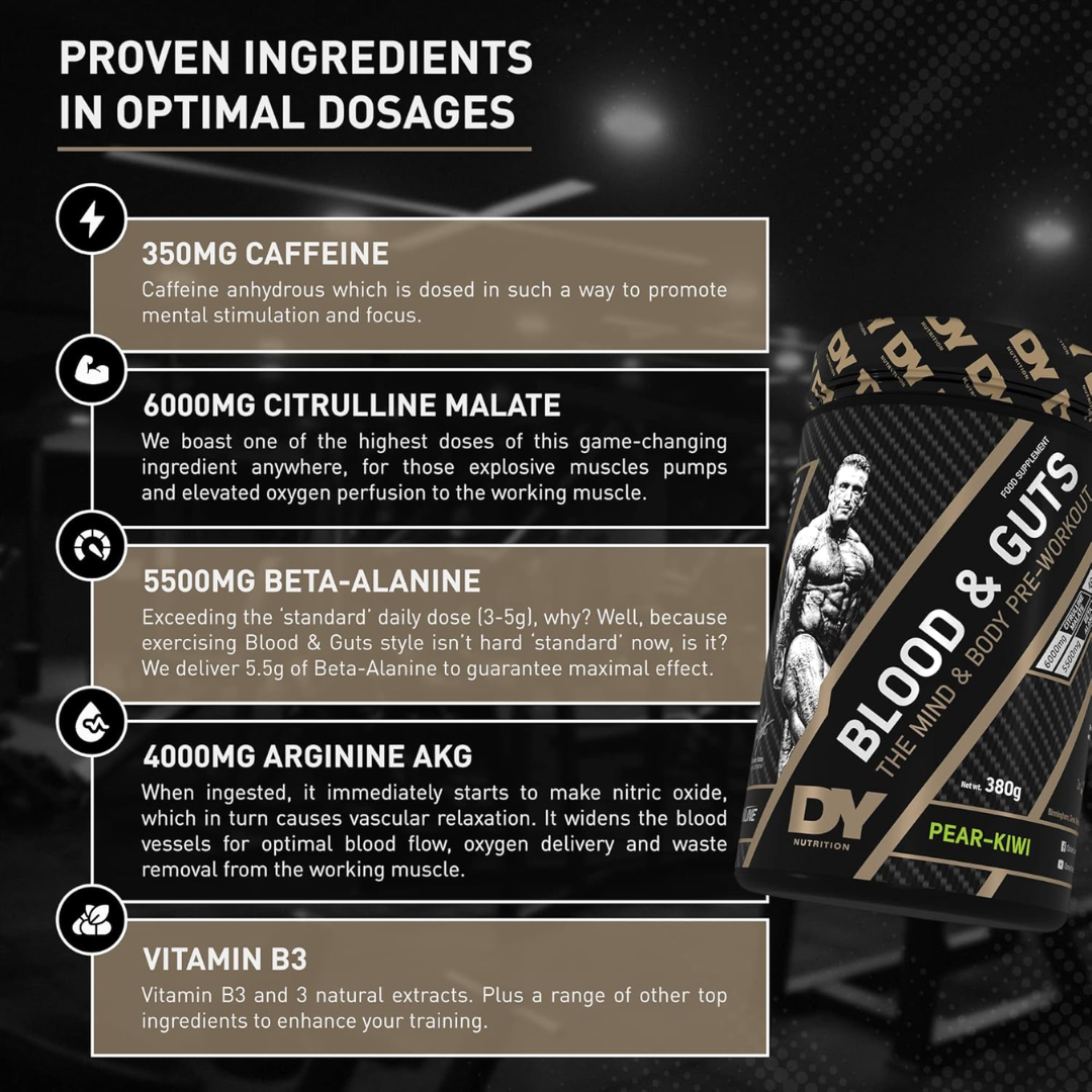 DY Nutrition Blood And Guts 380g - Mojito