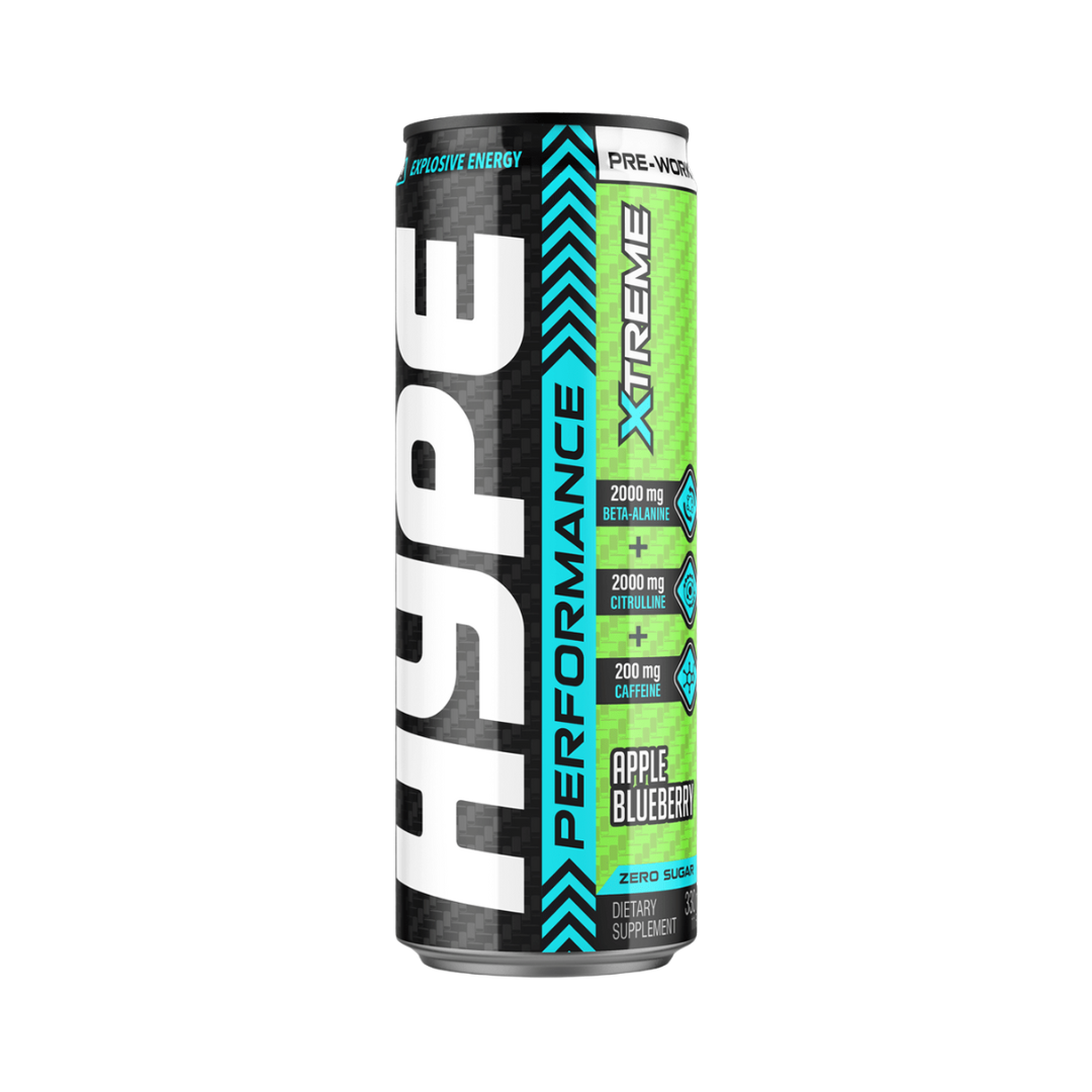 HYPE Pre Workout RTD 24x330ml - Apple & Blueberry