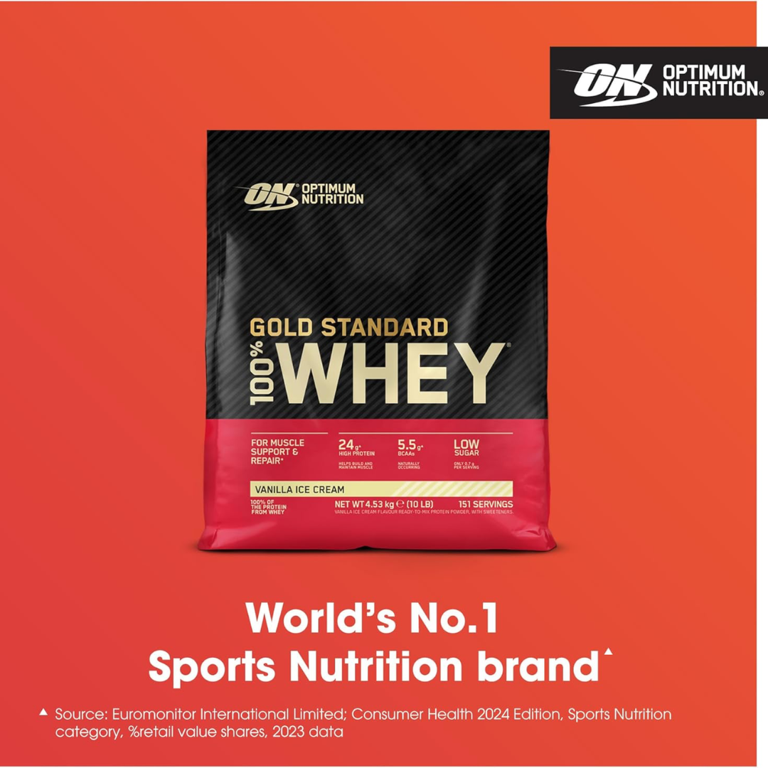 Optimum Nutrition Gold Standard 100% Whey 4.54kg - Vanilla Ice Cream