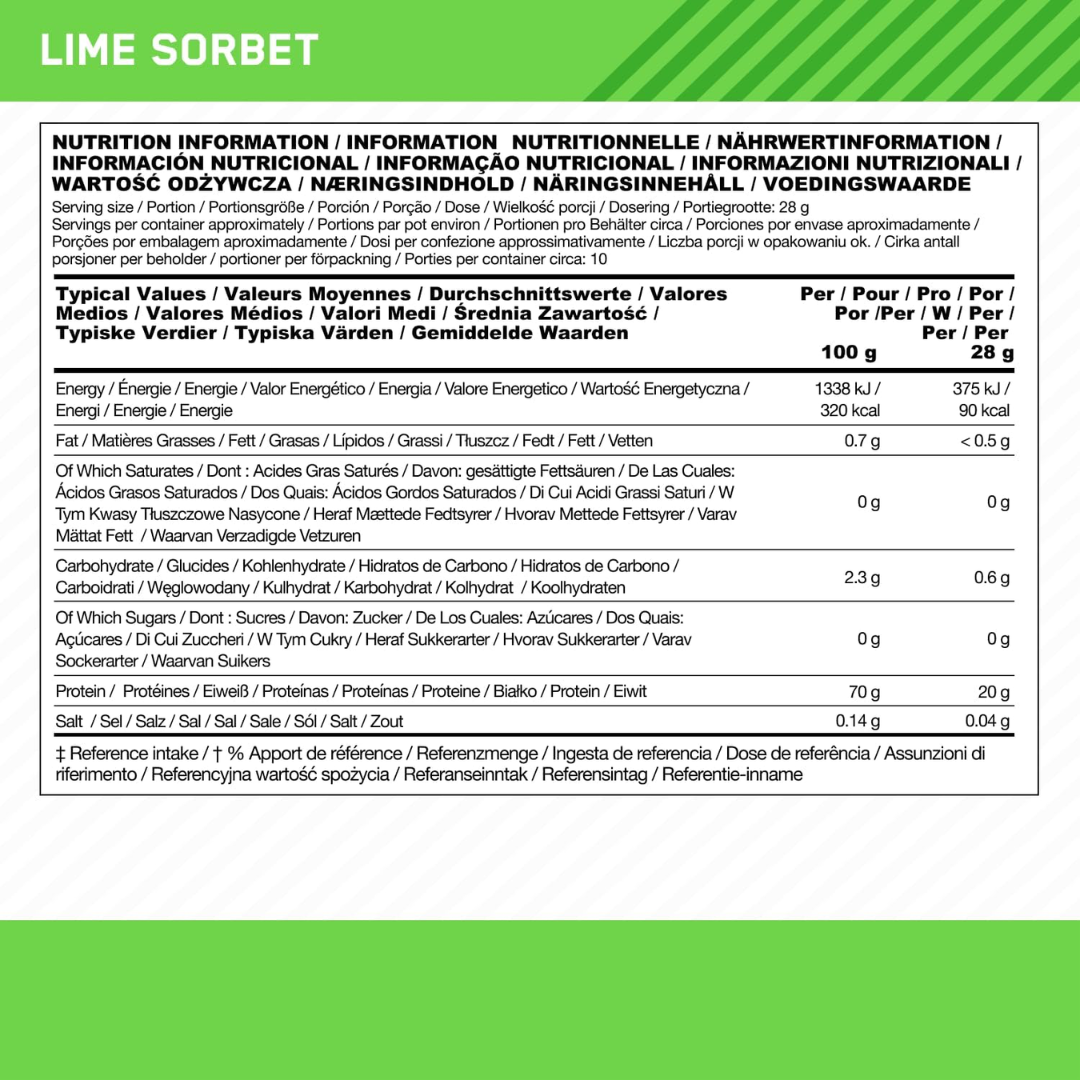 Optimum Nutrition Clear Protein 100% Plant Protein 280g - Juicy Peach