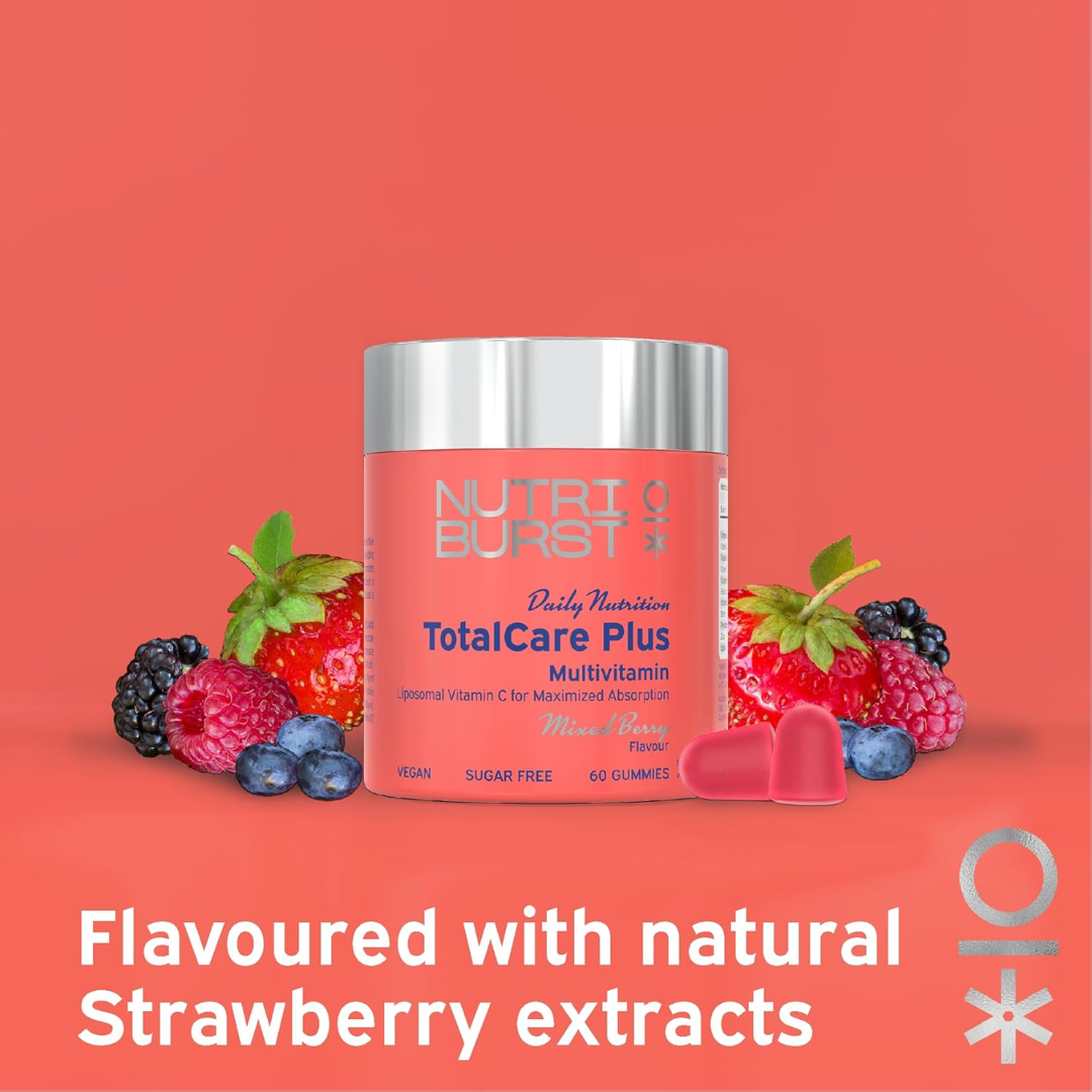 Nutriburst Totalcare Plus 60 Gummies Mixed Berry