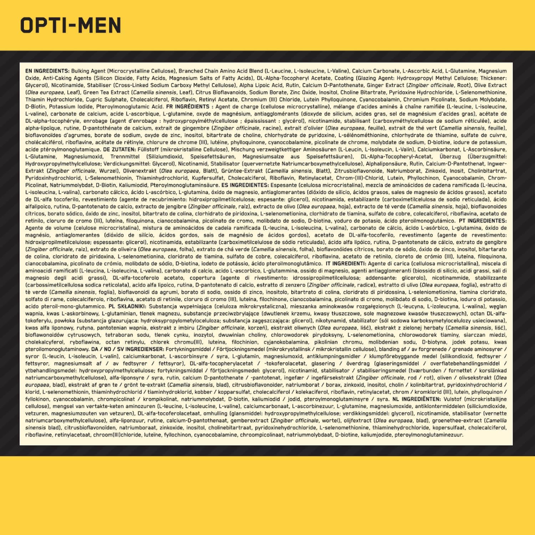 Optimum Nutrition Opti-Men 90 Tabs