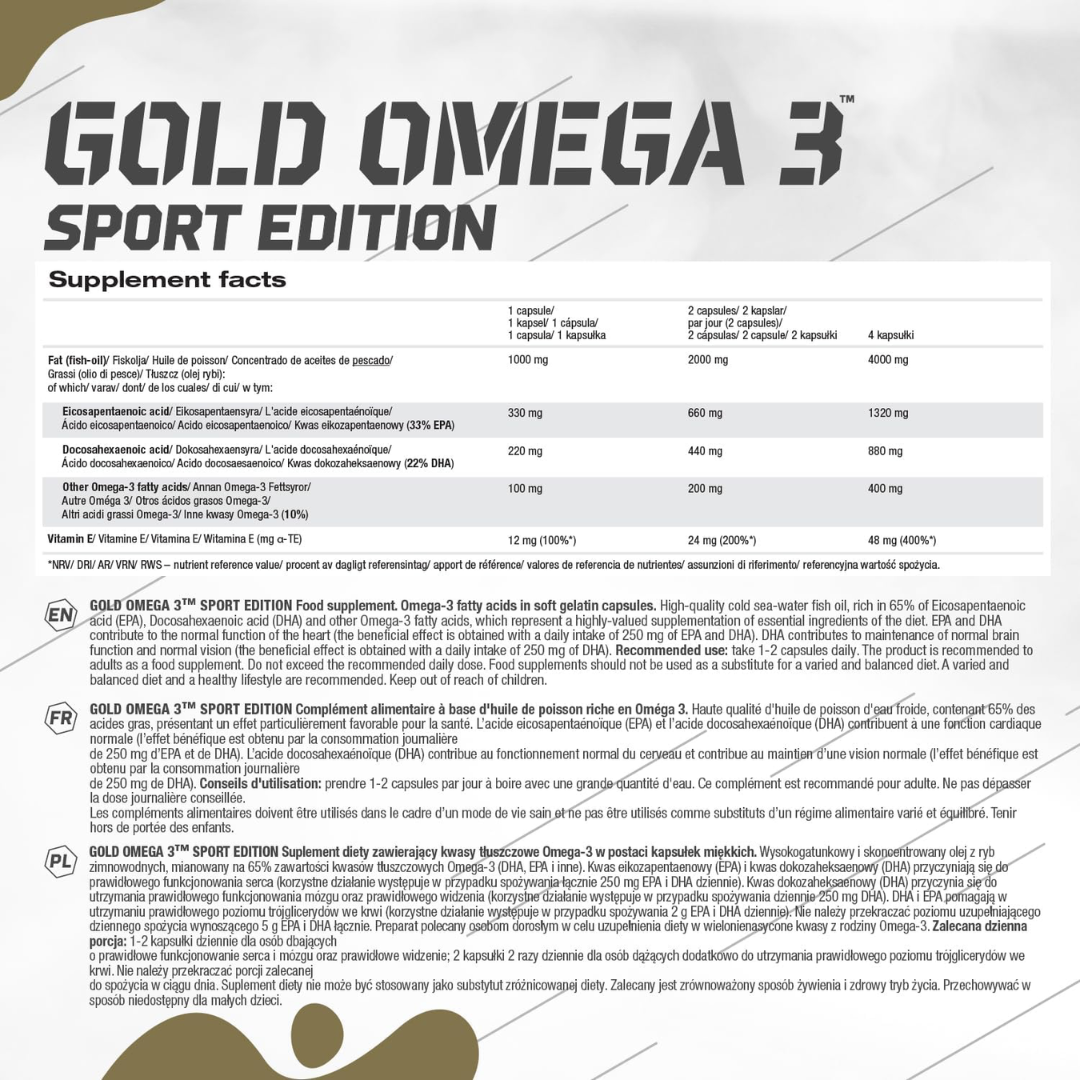 Olimp Sport Nutrition Gold Omega 3 120 Caps