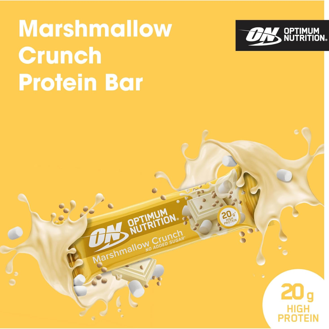 Optimum Nutrition Crunch Bar Box Of 10 - Marshmallow