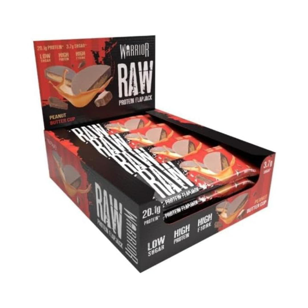 Warrior Raw Protein Flapjack 12x75g - Peanut Butter Cup