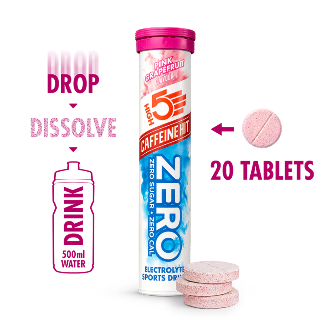 HIGH5 Zero Caffeine Hit 8x20 Tabs - Pink Grapefruit