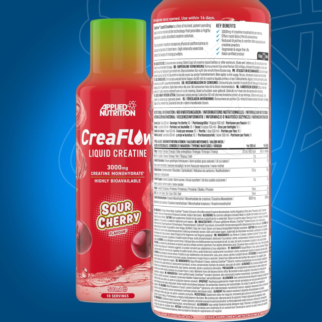 Applied Nutrition Crea Flow Liquid Creatine 500ml - Sour Cherry