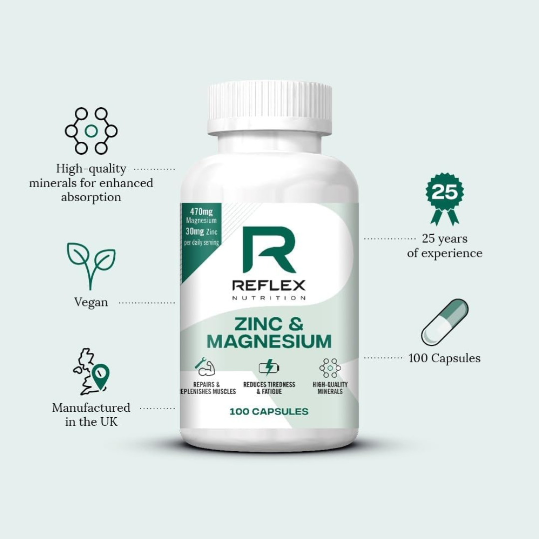 Reflex Nutrition Zinc & Magnesium 100 Caps
