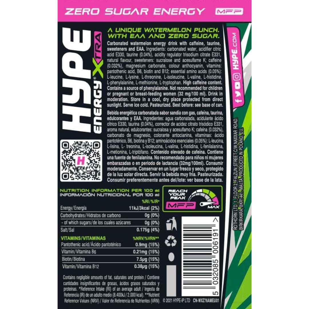 HYPE Xtra EAA 24x250ml - Cheesecake