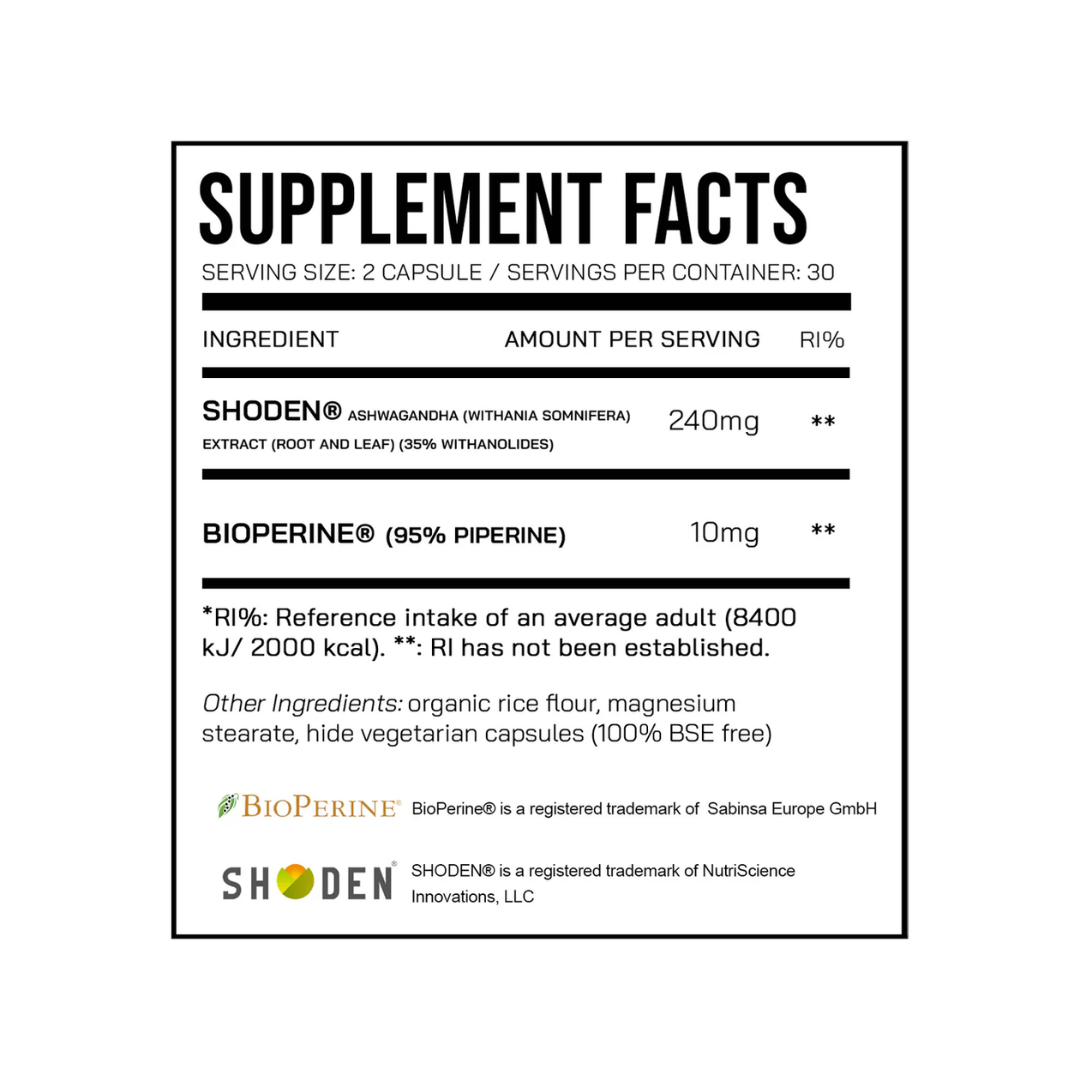 DNA Sports Shoden Ashwagandha 60 Caps