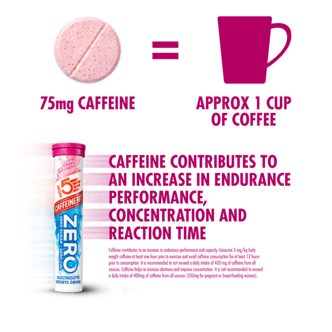 HIGH5 Zero Caffeine Hit 8x20 Tabs - Pink Grapefruit