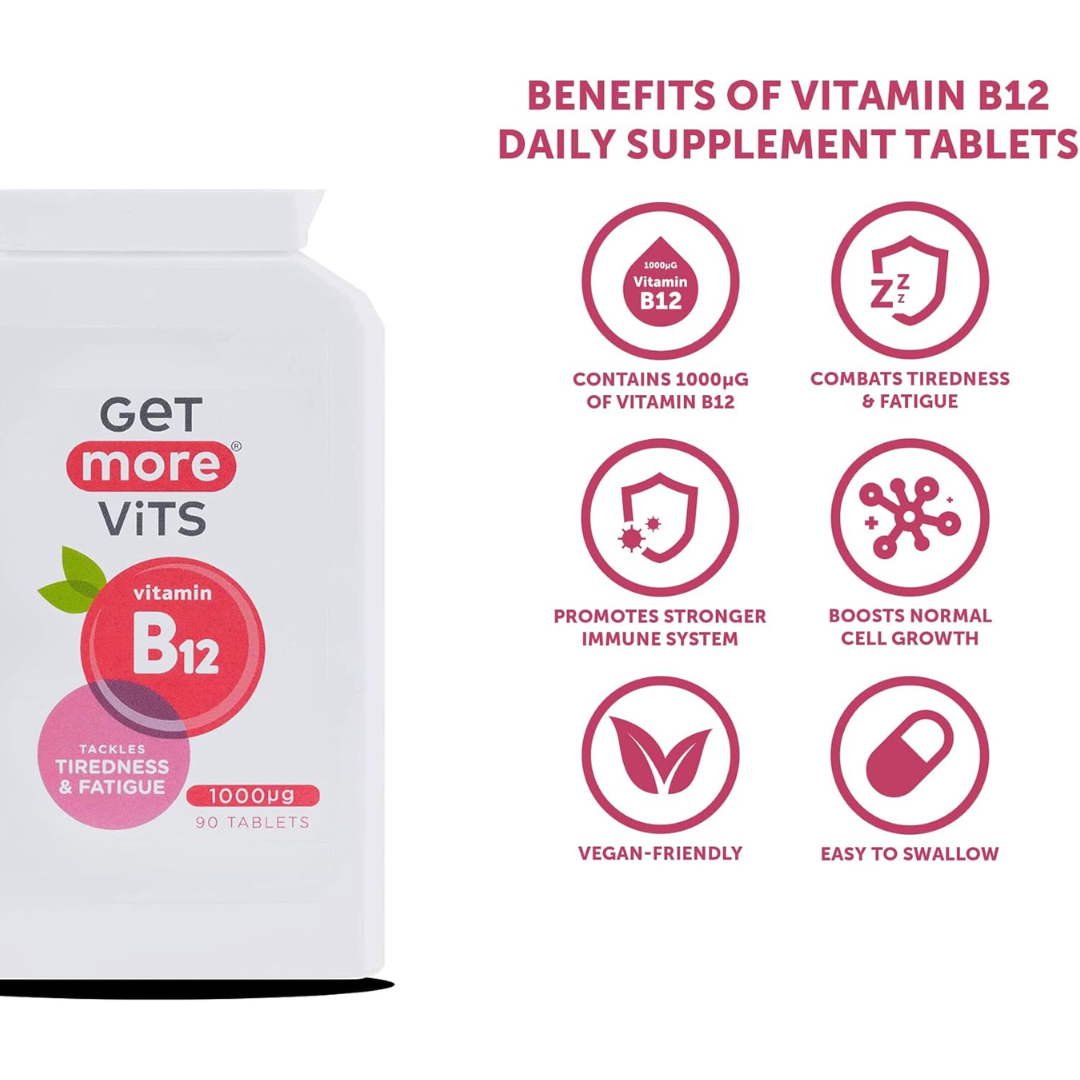 Get More Vits Vitamin B12 90 Tabs