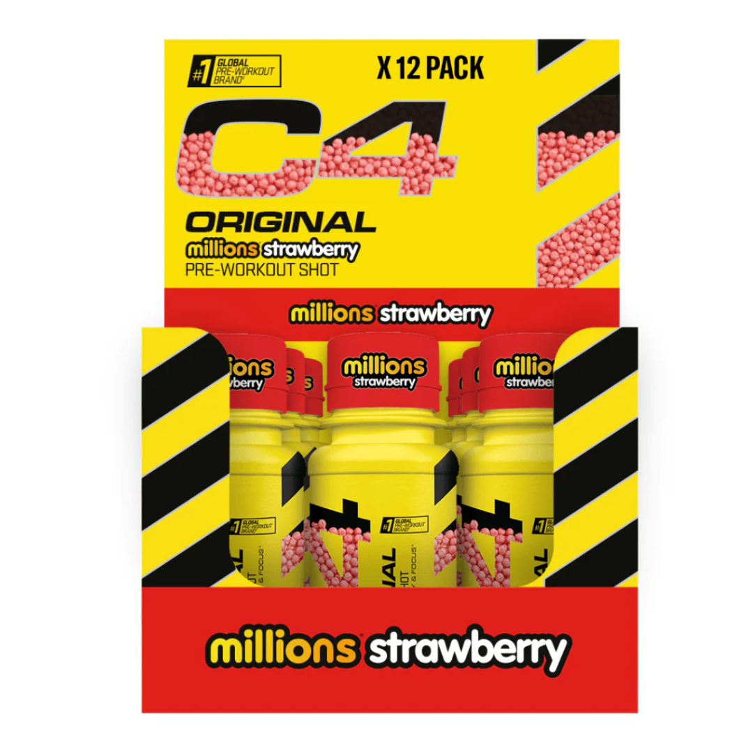 Cellucor C4 Original Pre-Workout Shot 12x60ml - Millions Strawberry