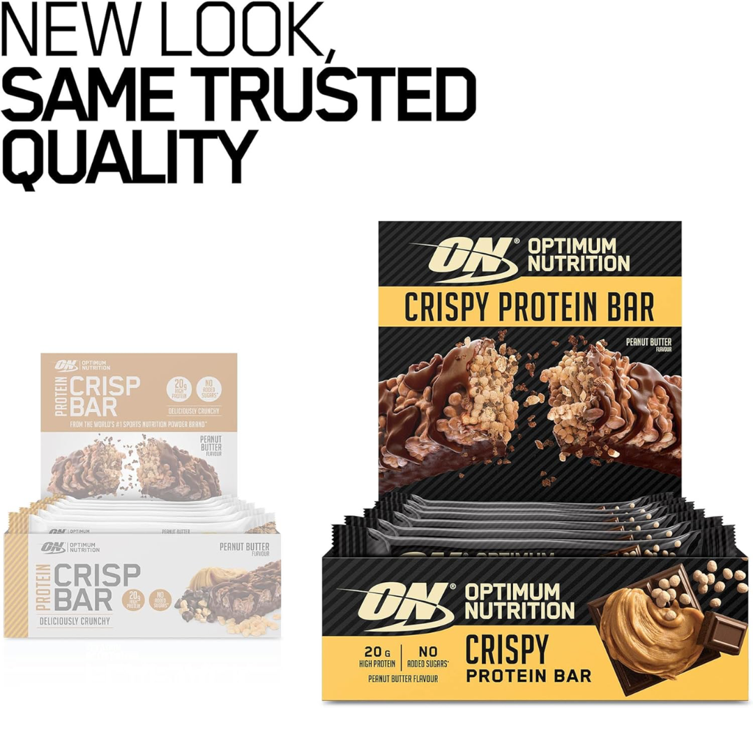 Optimum Nutrition Protein Crisp Bar 10x65g Peanut Butter