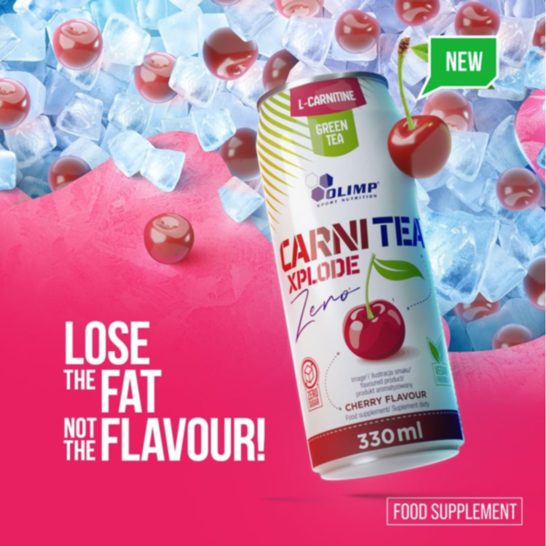 Olimp Sport Nutrition Carni-Tea Xplode Zero Drink 24x330ml Cherry
