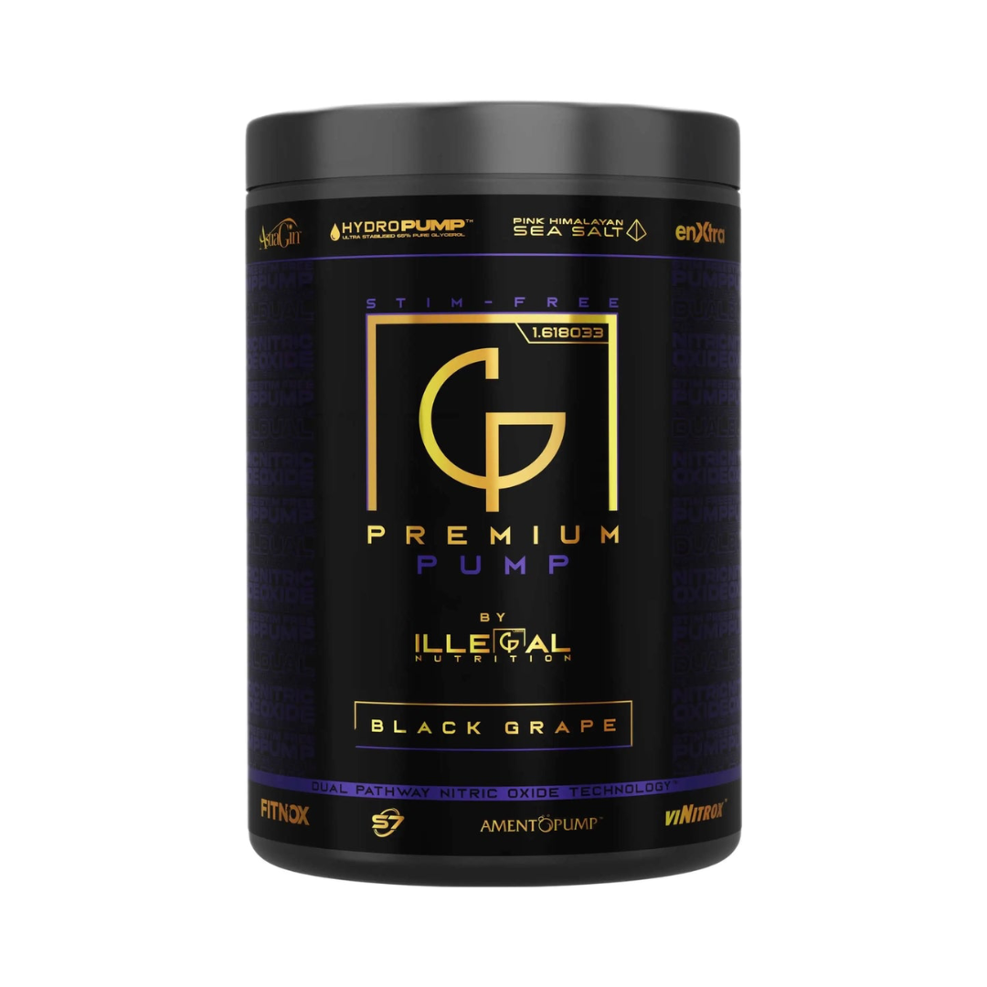Illegal Nutrition Premium Pump V2 (Stim-Free) 375g - Black Grape