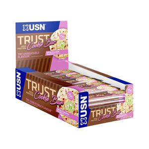 USN Trust Cookie Bars 12x60g - White Chocolate and Raspberry
