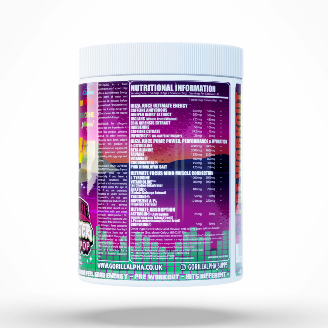 Gorillalpha Ibiza Juice Remix 2 500g - Pineapple Lime Crush