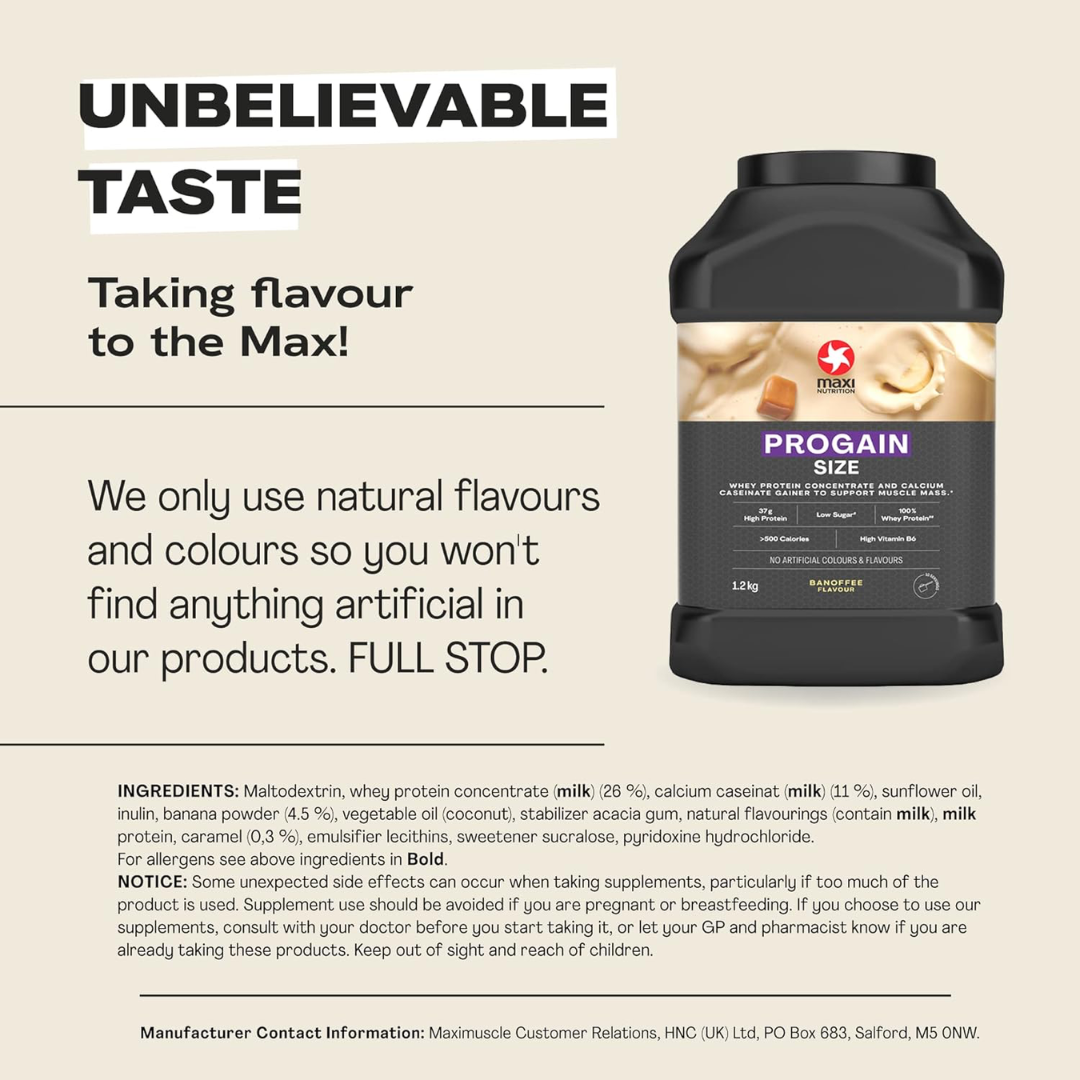 MaxiNutrition Progain Powder 1200g - Vanilla