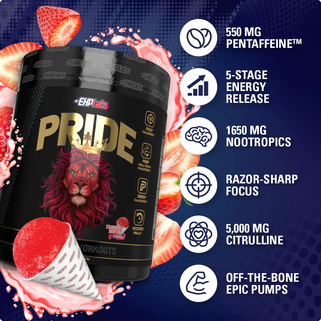 EHP Labs Pride Pre-Workout King Of Pre-Workouts 40 Servings - Fantasy Soda