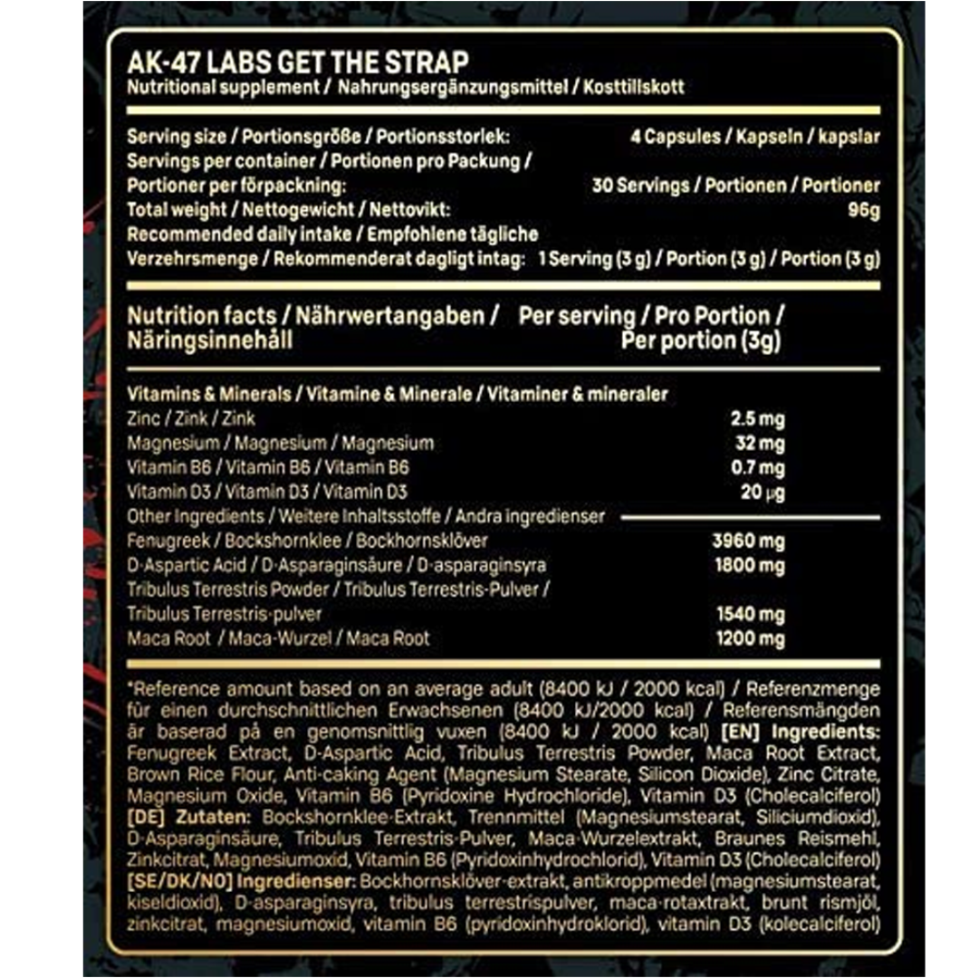 AK-47 Labs Labs Get The Strap 120 Caps