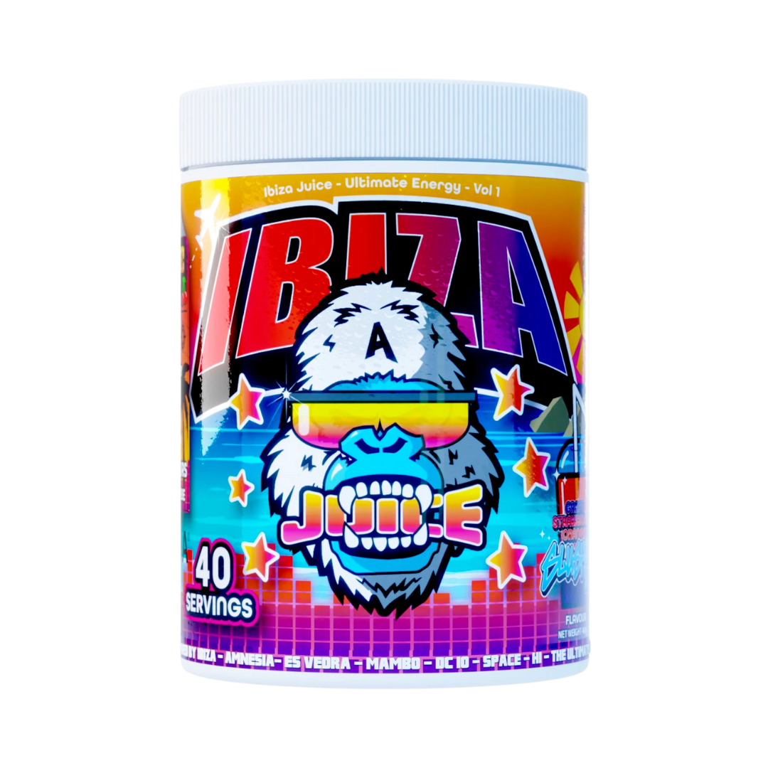 Gorillalpha Ibiza Juice 480g - Ultimate Grape Strawberry Orange Lime Slushy