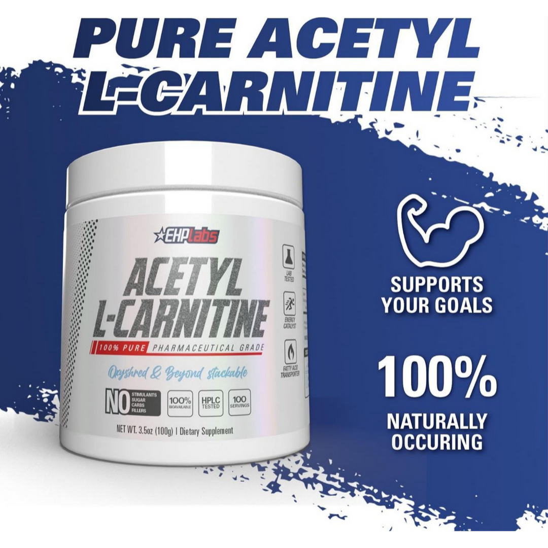 EHP Labs Acetyl L-Carnitine 100% Pure 100g 50 Servings