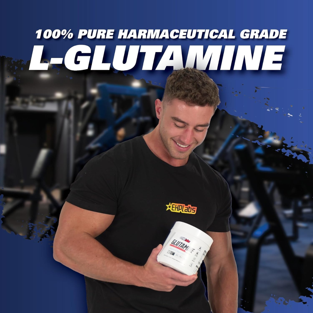 EHP Labs Glutamine Recovery Amino Acids 500g 100 Servings Unflavoured