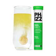 Phizz 3-in-1 Multivitamin & Rehydration Electrolyte Effervescent 12x20 240 Tabs - Mango
