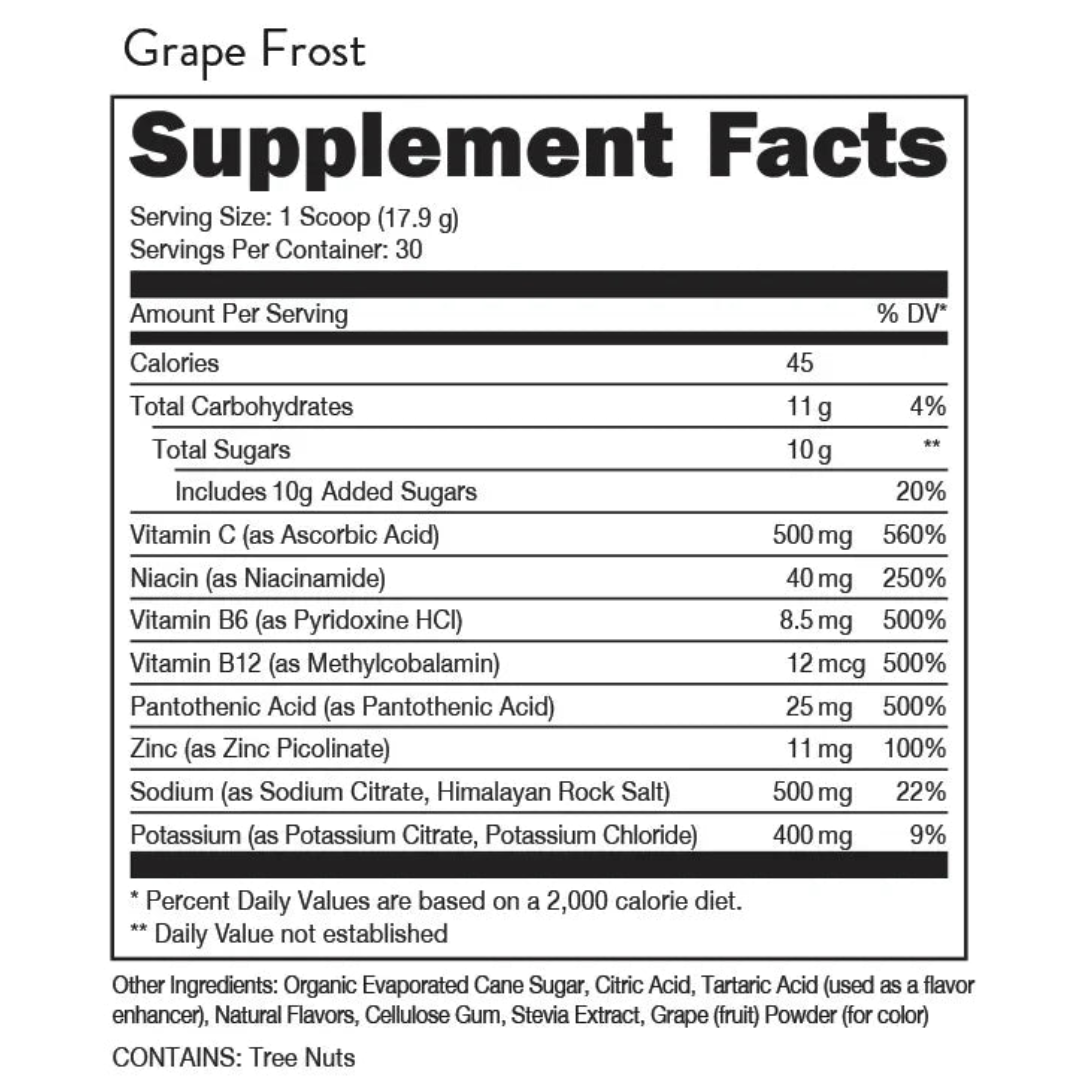 Bucked Up Hydration 534g - Grape Frost
