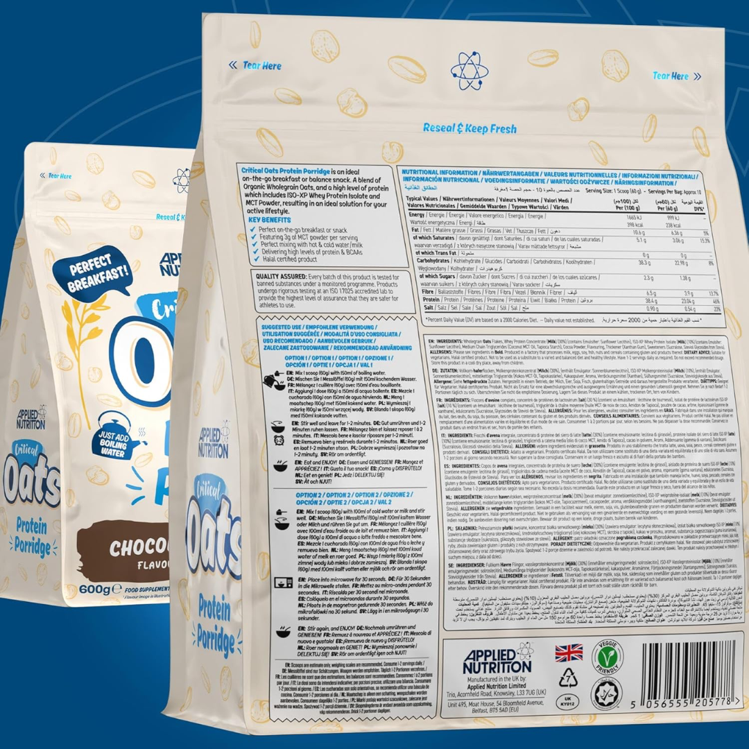 Applied Nutrition Critical Oats 600g - Chocolate
