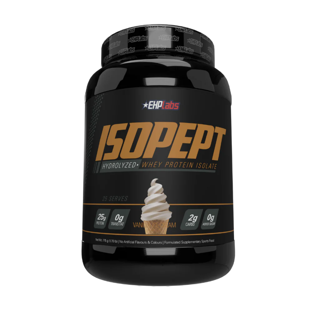 EHP Labs IsoPept Hydrolysed Whey Protein Isolate 25 Servings - Vanilla Ice Cream