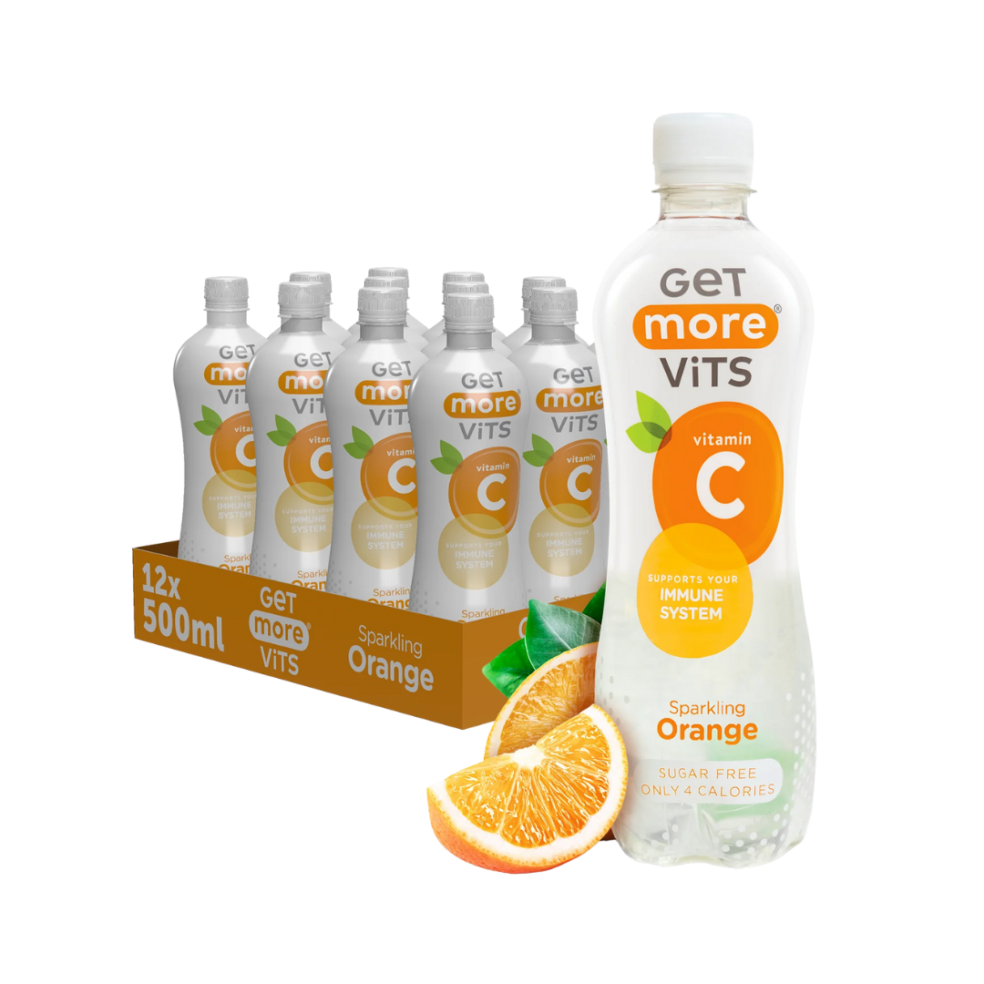 Get More Vits Vitamin C 12x500ml Sparkling Orange