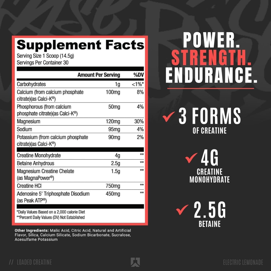 RYSE Loaded Creatine 393g - Unflavoured