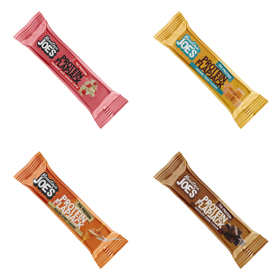 Mountain Joe's Protein Flapjack 16x60g - Strawberry White Chocolate