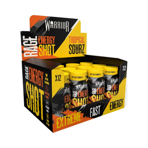 Warrior RAGE Energy Shots 12x60ml - Tropical Sourz