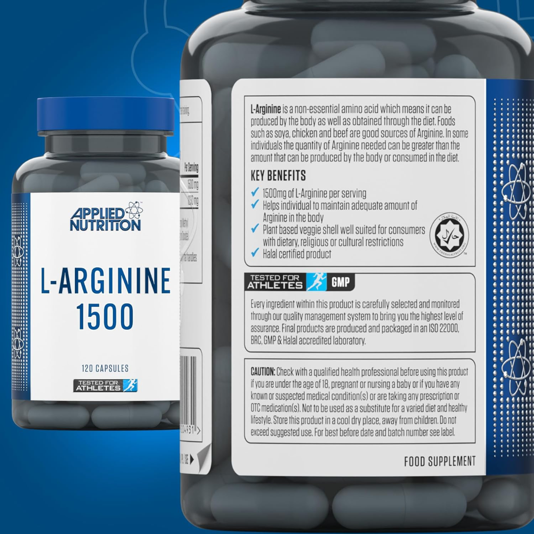 Applied Nutrition L-Arginine 1500 120 Veg Caps