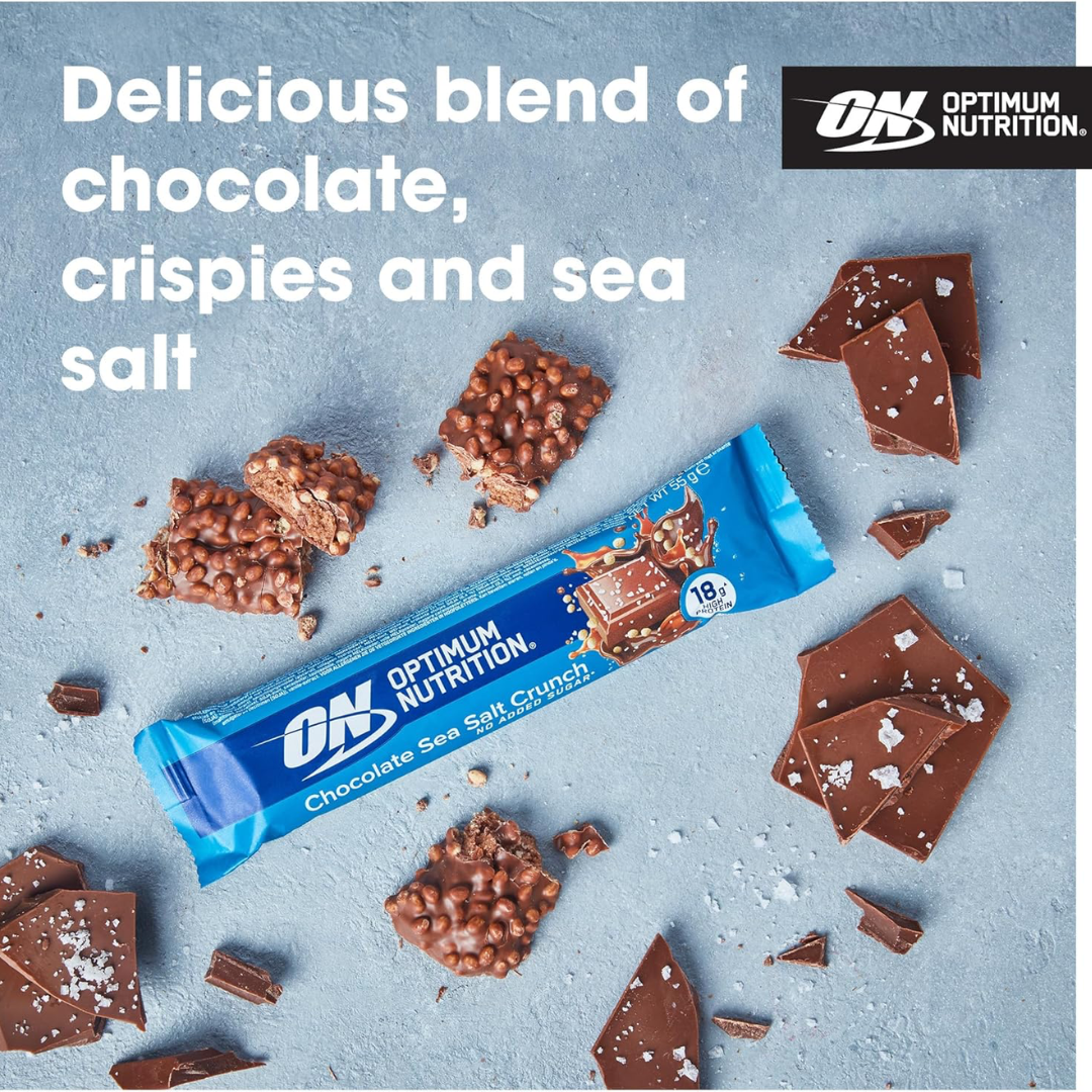 Optimum Nutrition Crunch Bar Box Of 12 - Choc Red Berry
