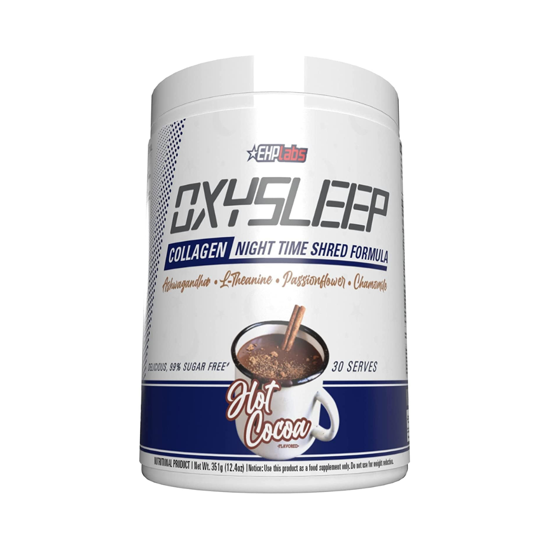 EHP Labs Oxysleep Collagen Night Time Shred Formula 351g 30 Servings Hot Cocoa