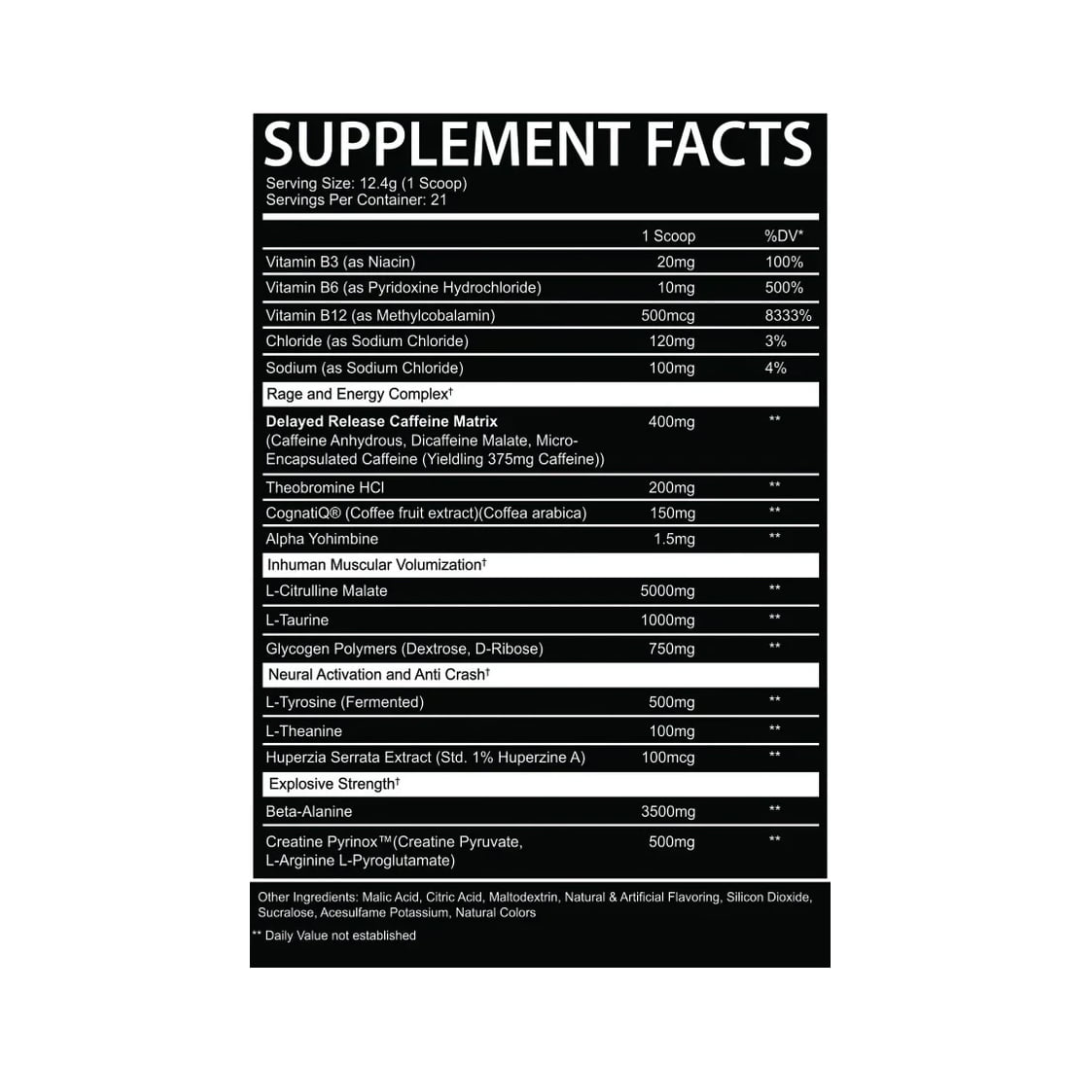 AfterDark InHuman Pre-Workout 257g - Paradise Punch