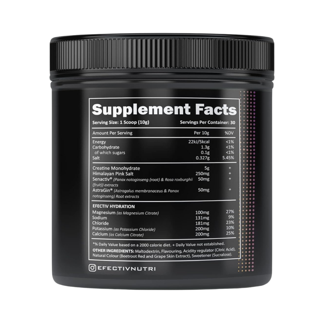 Efectiv Nutrition Performance Creatine 300g - Strawberry & Kiwi