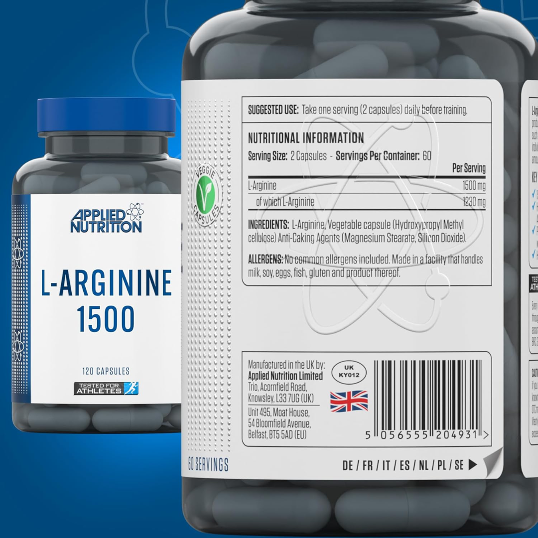 Applied Nutrition L-Arginine 1500 120 Veg Caps