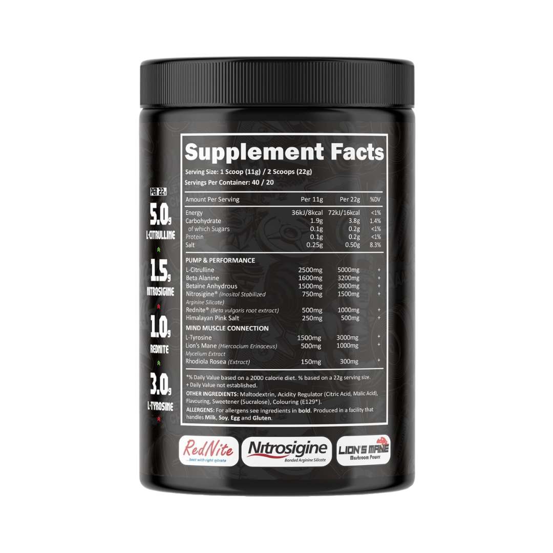 Efectiv Nutrition Project Pump 440g - Strawberry Kiwi