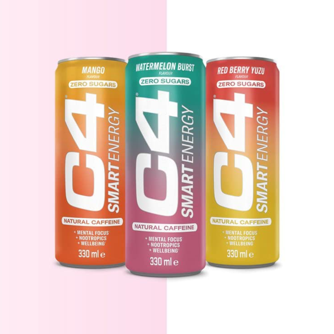 Cellucor C4 Smart Energy Carbonated 12x330ml - Watermelon Burst