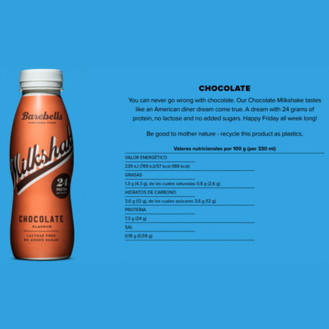 Barebells Milkshake 8x330ml - Banana
