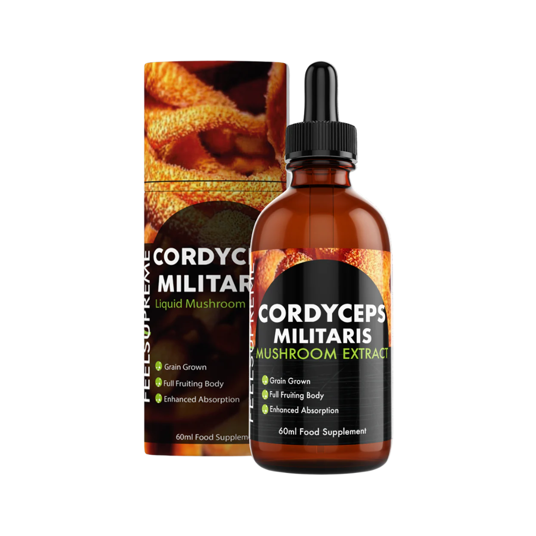 Feel Supreme Cordyceps Militaris Liquid | High Strength Tincture for Stamina 60ml