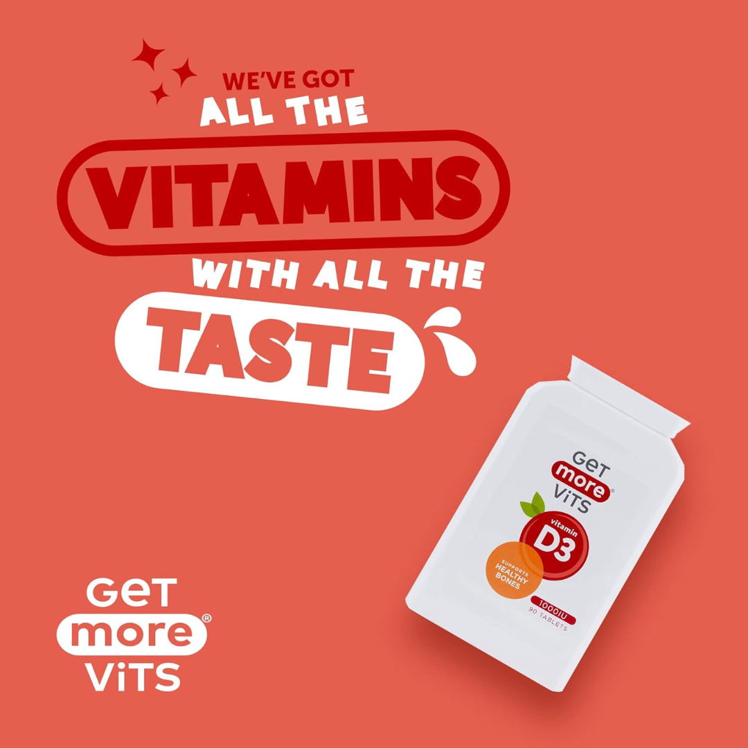 Get More Vits Vitamin D3 90 Tabs