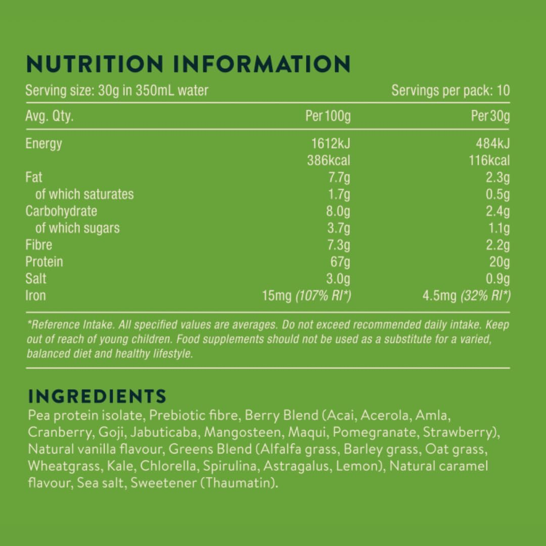 Nuzest Protein Plus Greens + Berries 300g - Cocoa