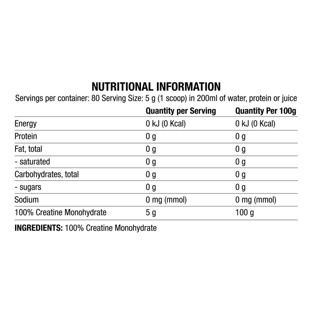 Chaos Crew 100% Creatine Monohydrate 400g
